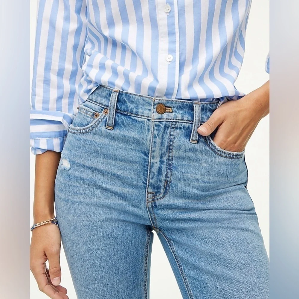 J Crew NWT Flare crop jean in all-day stretch BO748